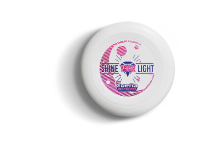 Frisbee Shine your Light Zue sports