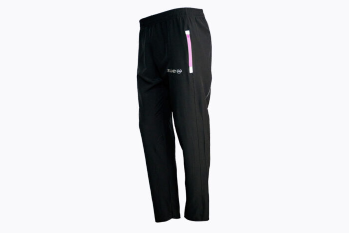 Pantalón Sudadera TrackPant Negro Rosado Pastel Zue Sports Colección 2024 Frente