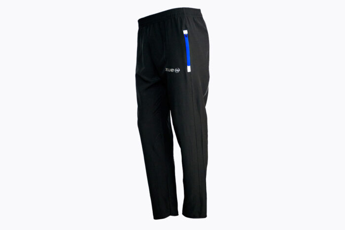 Pantalón Sudadera TrackPant Negro Azul Zue Sports Colección 2024 Frente