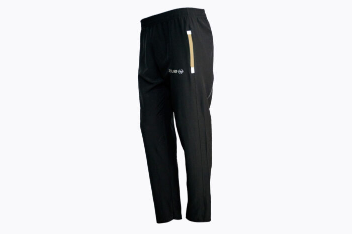 Pantalón Sudadera TrackPant Negro Dorado Zue Sports Colección 2024 Frente