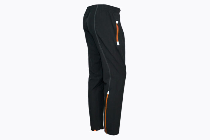 Pantalón Sudadera TrackPant Negro Naranja Zue Sports Colección 2024 Atras